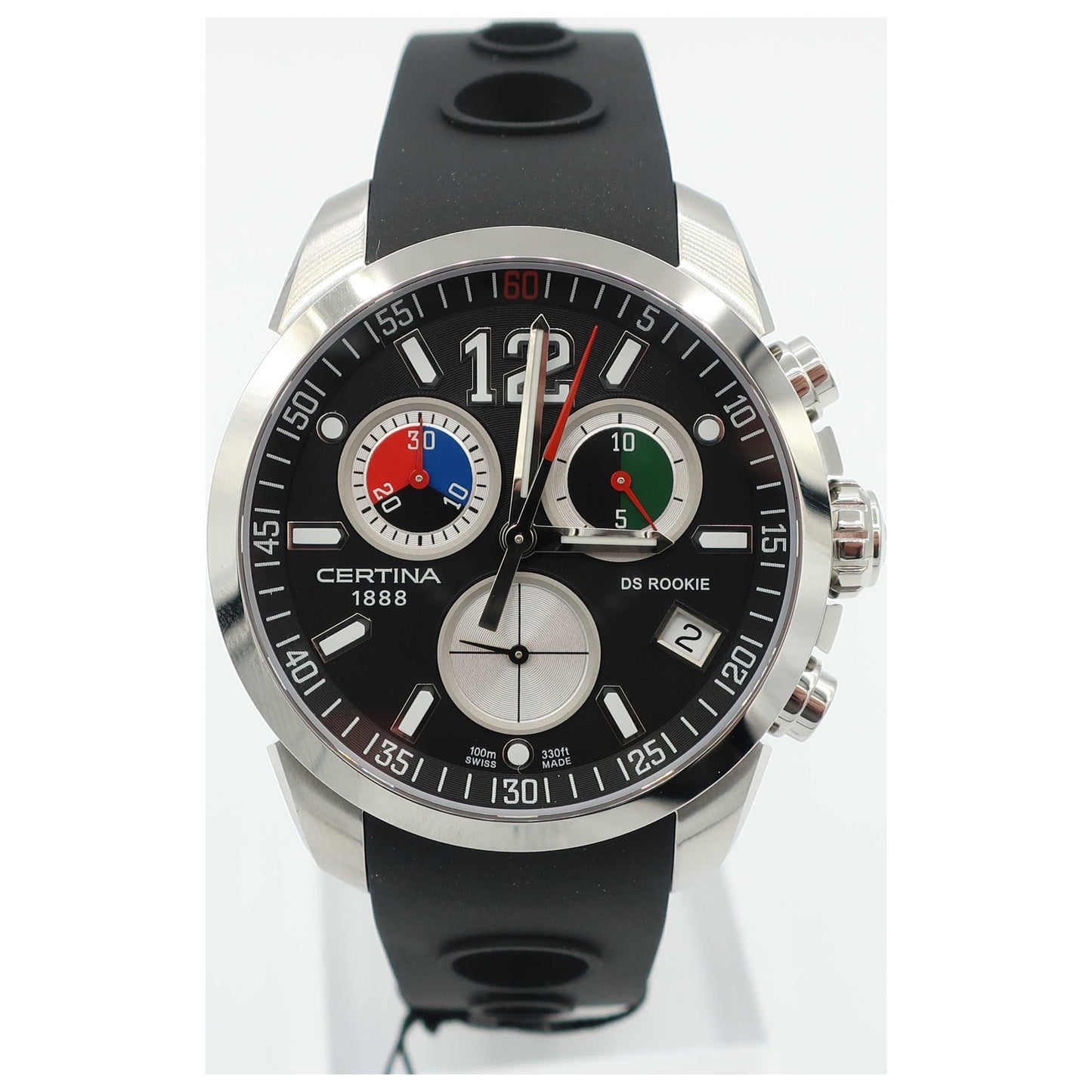 Front view of Certina DS Rookie Men's Swiss Quartz (Battery-Powered) Watch C016-417-17-05700-SD