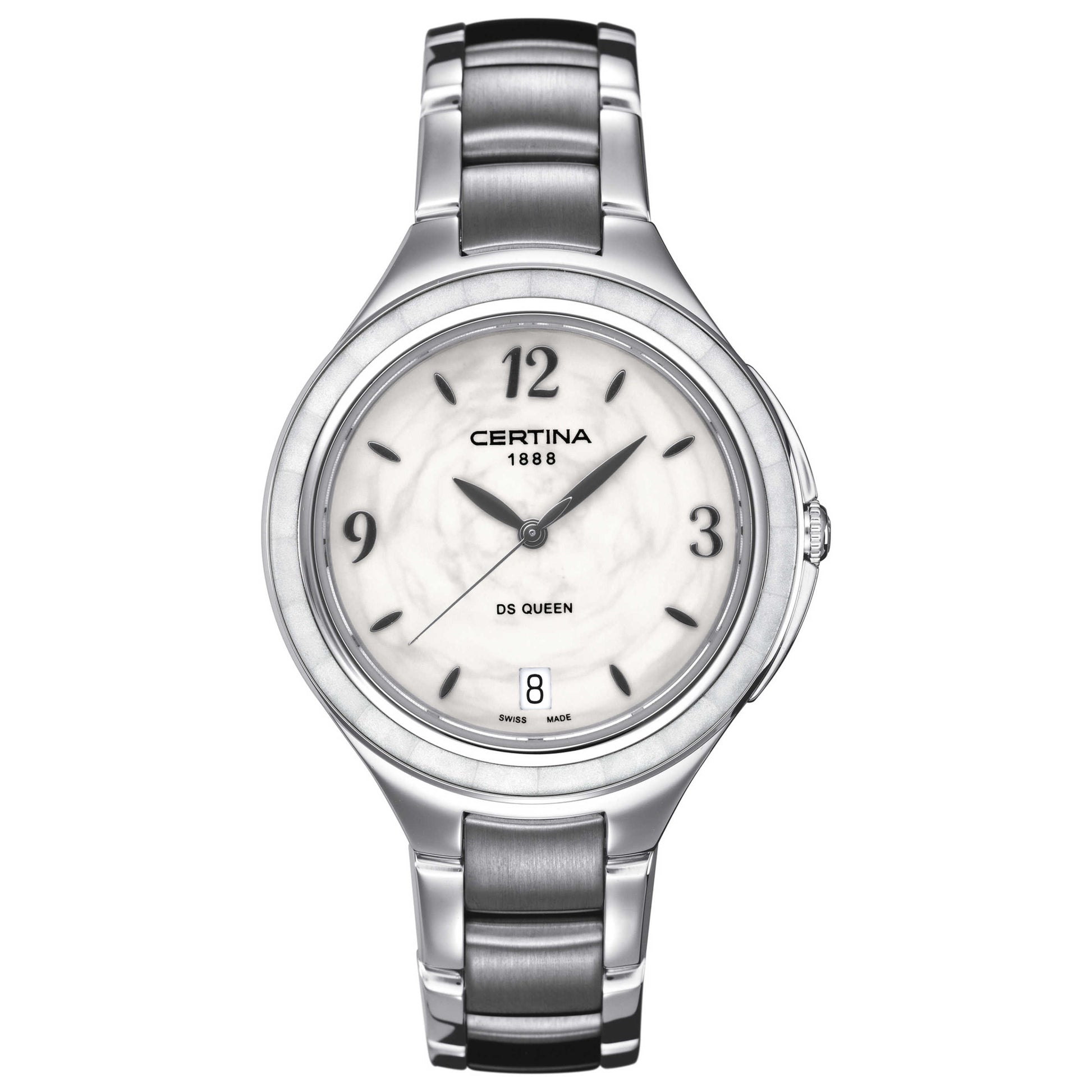 Front view of Certina DS Queen Women's Swiss Quartz (Battery-Powered) Watch C018-210-11-017-00