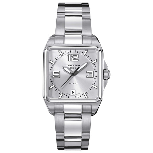 Front view of Certina DS Trust Men's Swiss Quartz (Battery-Powered) Watch C019-510-11-037-00