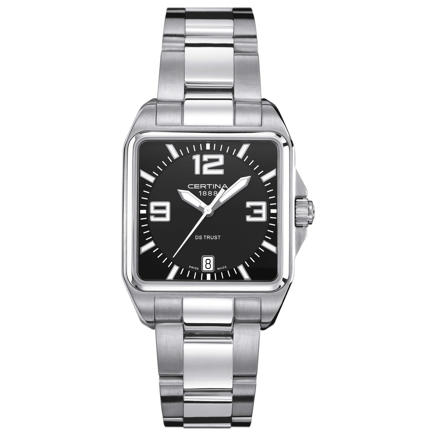Front view of Certina DS Trust Men's Swiss Quartz (Battery-Powered) Watch C019-510-11-057-00