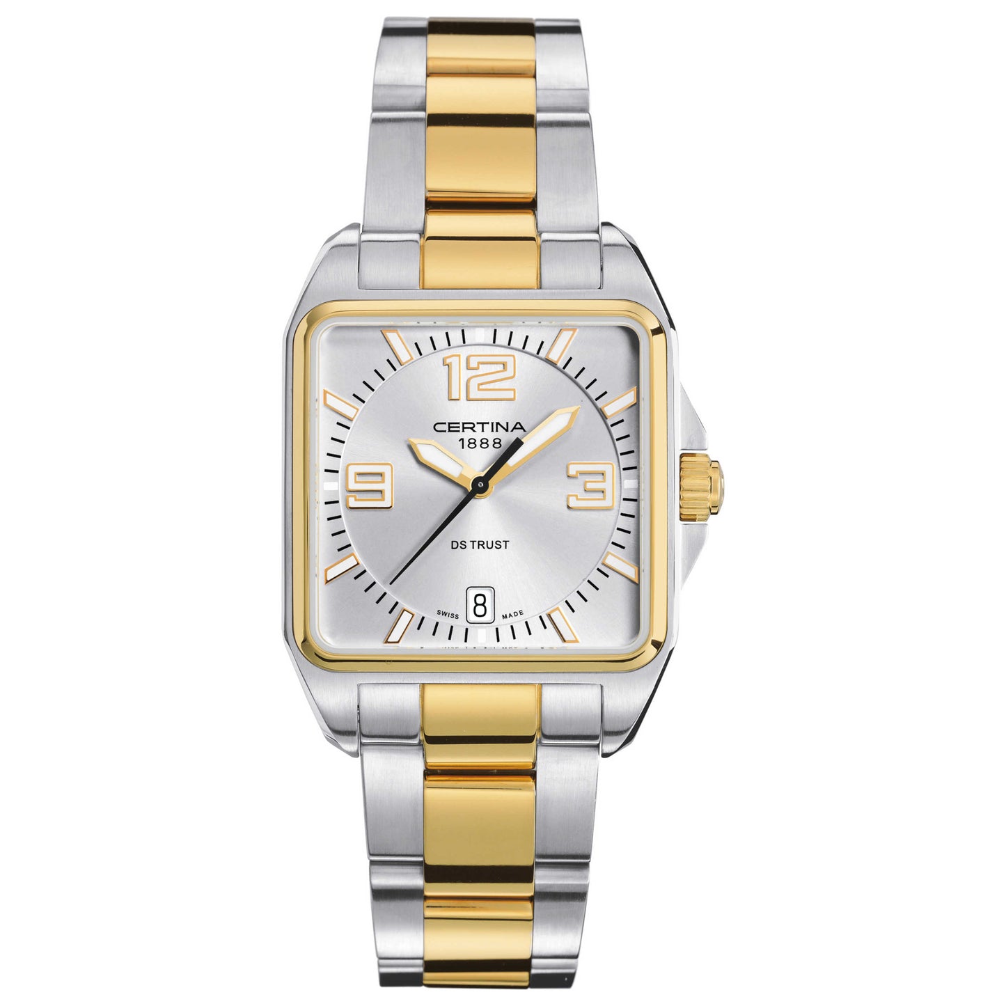 Front view of Certina DS Trust Men's Swiss Quartz (Battery-Powered) Watch C019-510-22-037-00