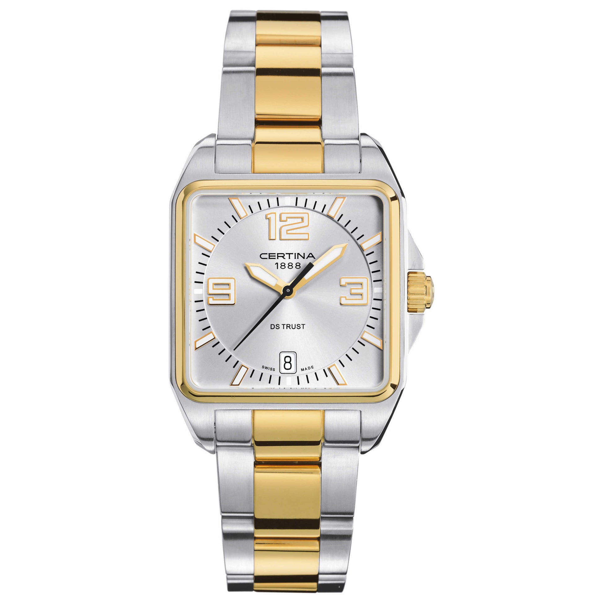 Front view of Certina DS Trust Men's Swiss Quartz (Battery-Powered) Watch C019-510-22-037-00