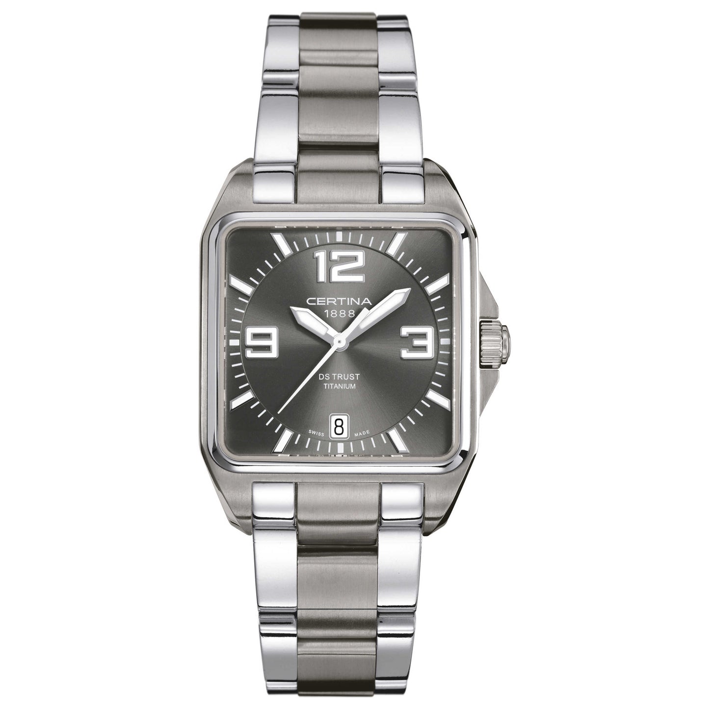 Front view of Certina DS Trust Men's Swiss Quartz (Battery-Powered) Watch C019-510-44-087-00