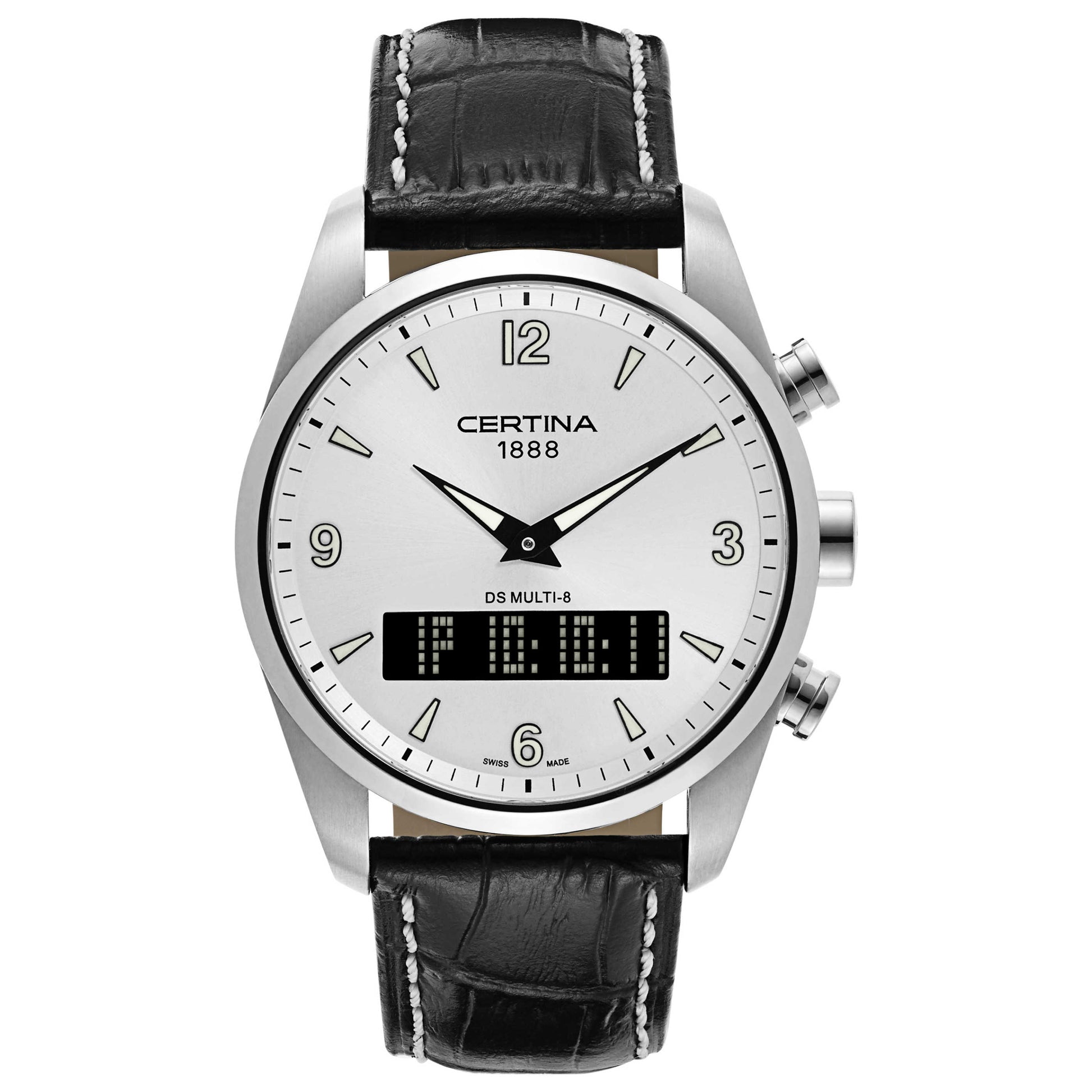Front view of Certina DS Multi-8 Men's Swiss Quartz (Battery-Powered) Watch C020-419-16-037-00