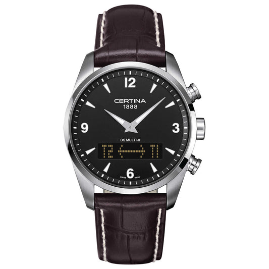 Front view of Certina DS Multi-8 Men's Swiss Quartz (Battery-Powered) Watch C020-419-16-057-00