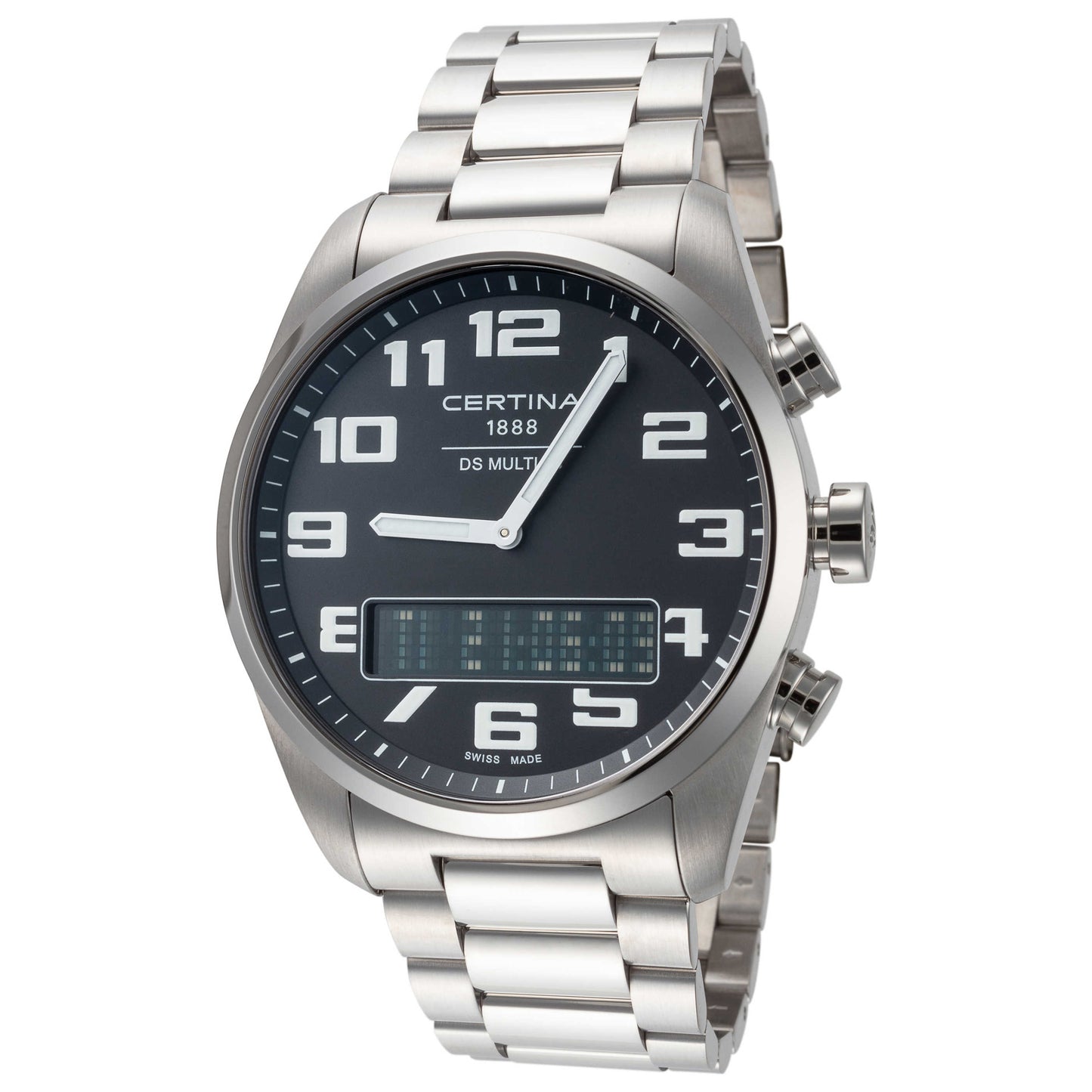 Front view of Certina DS Multi-8 Men's Quartz Watch C0204191105201