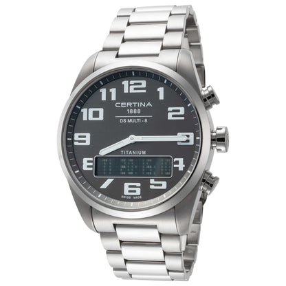 Front view of Certina DS Multi-8 Men's Quartz Watch C0204194408201