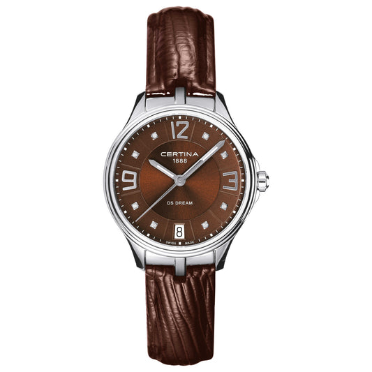Front view of Certina DS Dream Women's Swiss Quartz (Battery-Powered) Watch C021-210-16-296-00