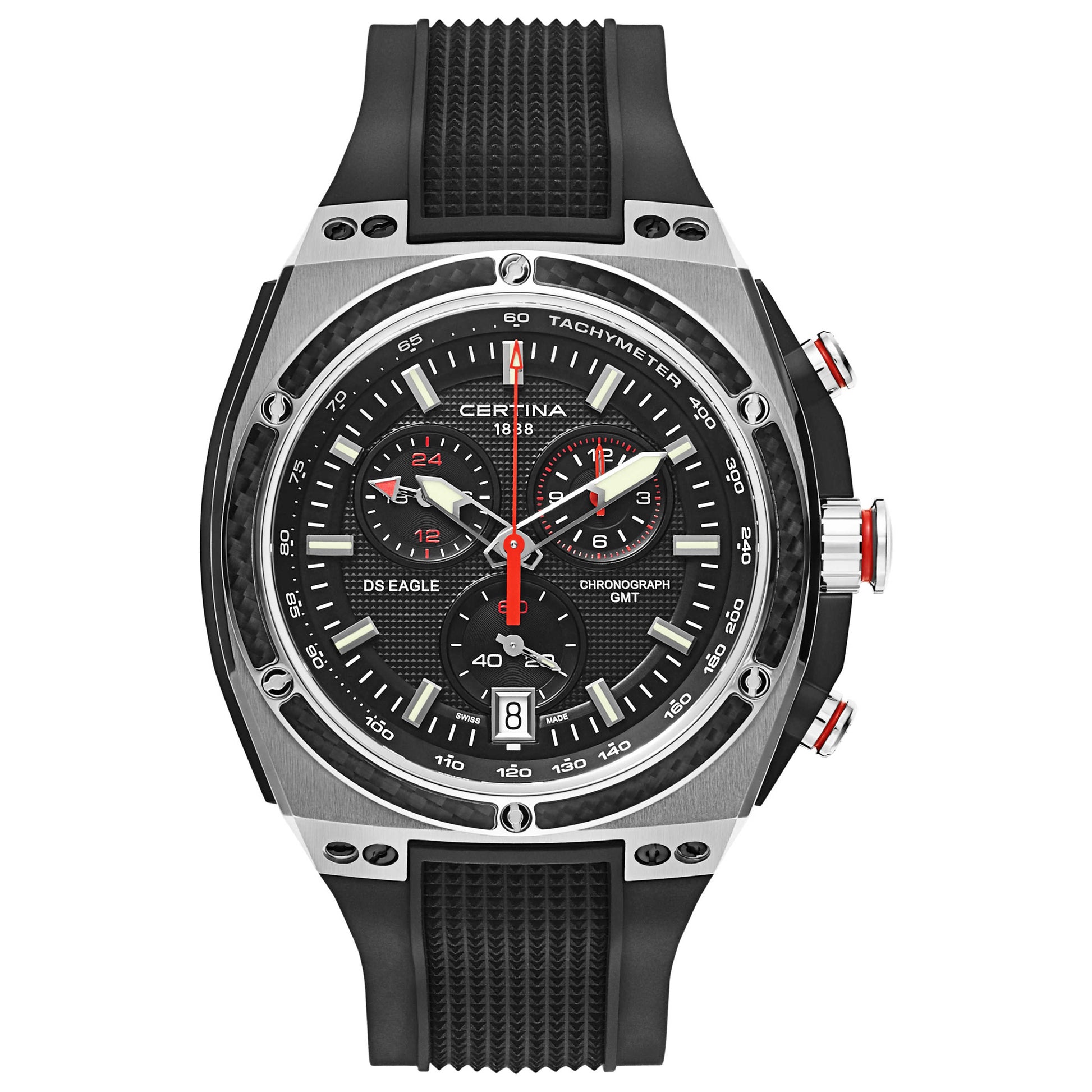Front view of Certina DS Eagle Men's Swiss Quartz (Battery-Powered) Watch C023-739-27-051-00