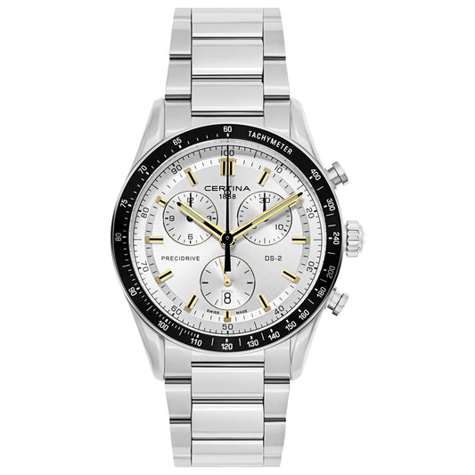 Front view of Certina DS 2 Men's Swiss Quartz (Battery-Powered) Watch C024-447-11-031-01