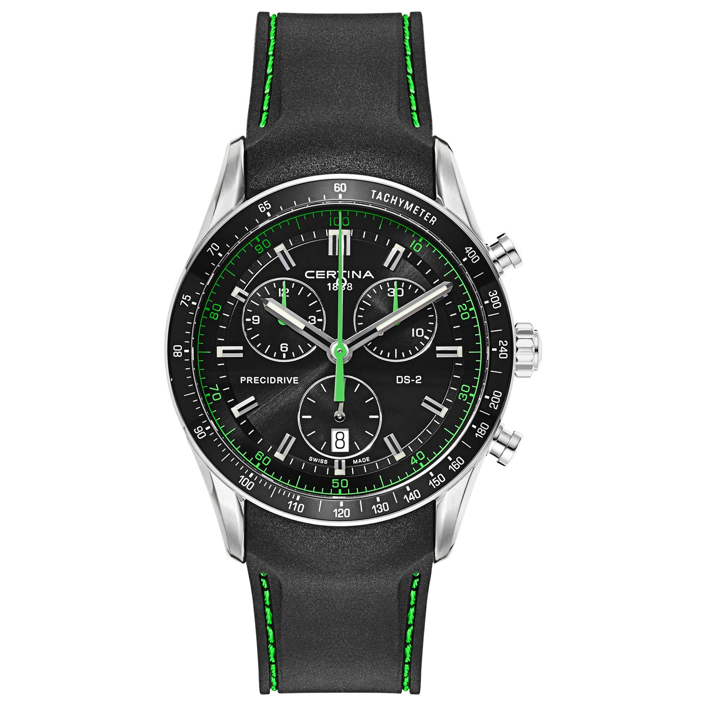 Front view of Certina DS 2 Men's Swiss Quartz (Battery-Powered) Watch C024-447-17-051-02