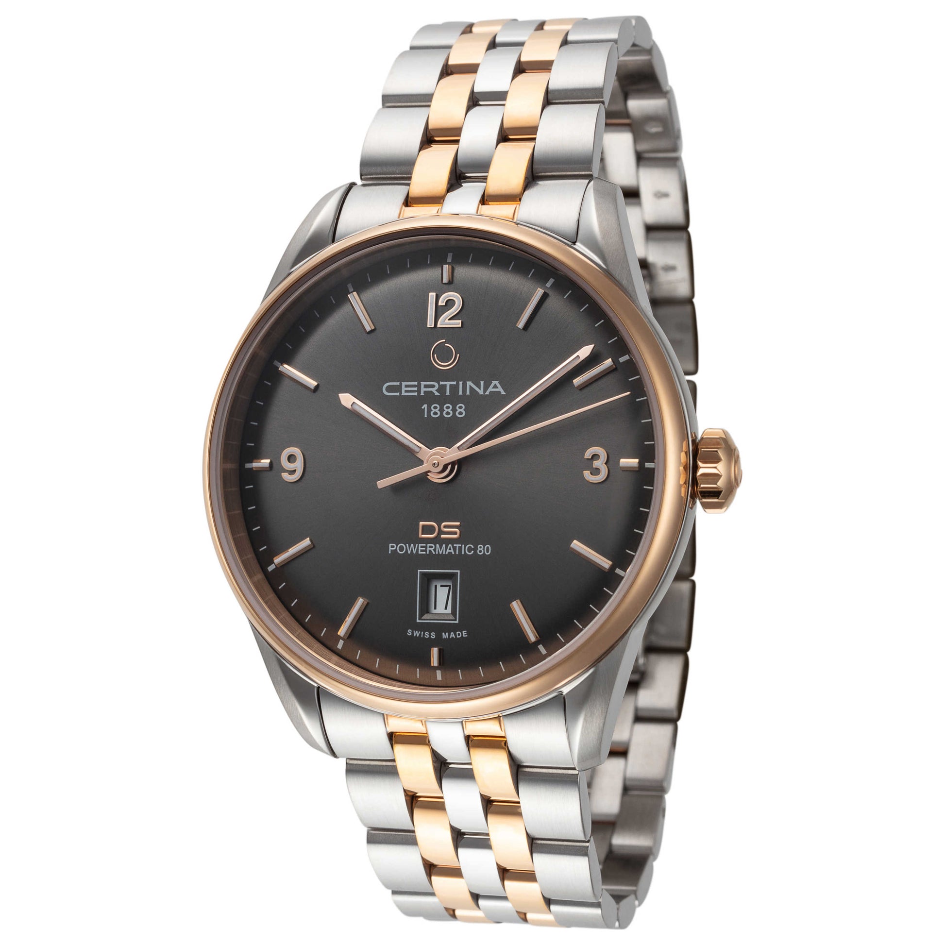 Front view of Certina DS Powermatic Men's Automatic Watch C0264072208700