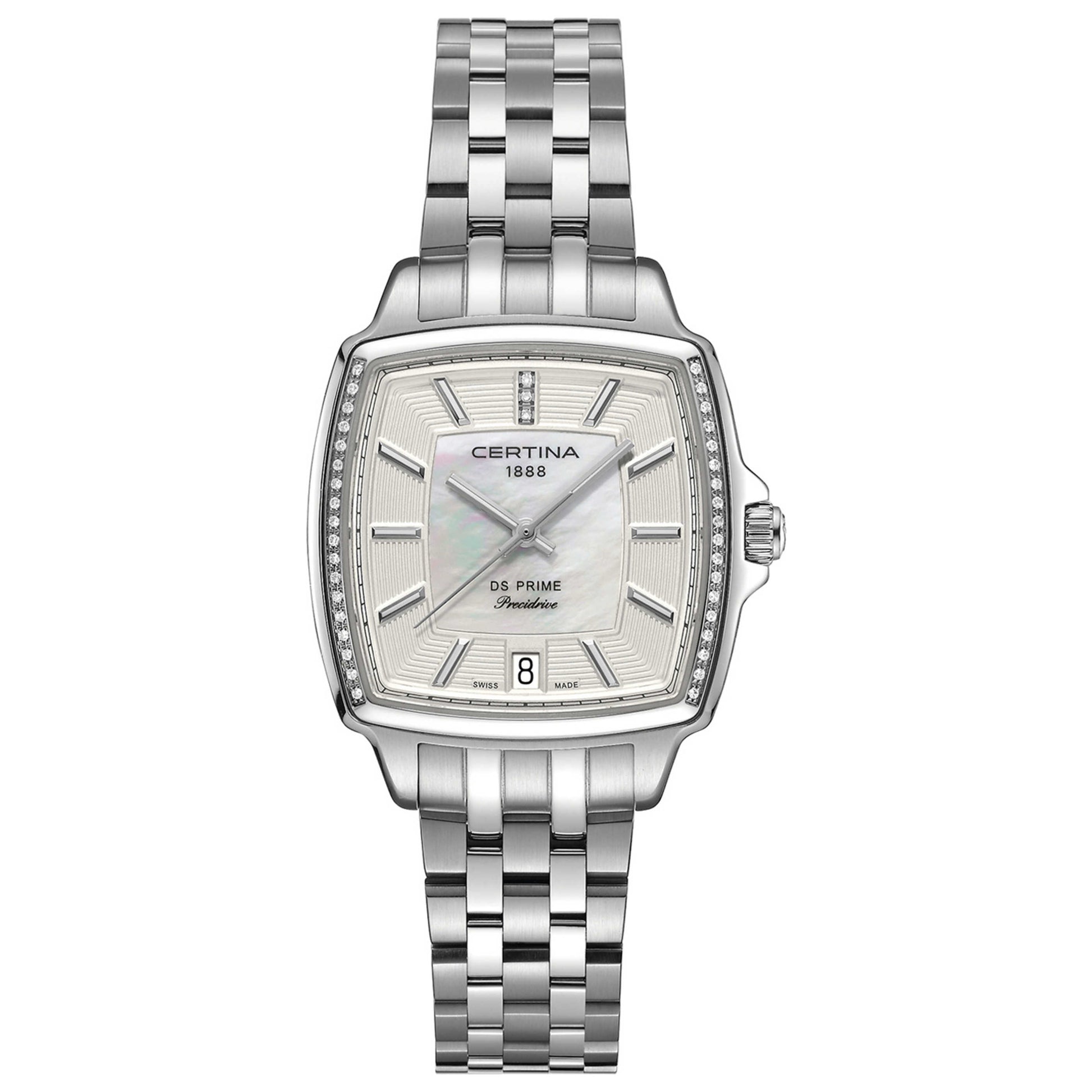 Front view of Certina DS Prime Women's Swiss Quartz (Battery-Powered) Watch C028-310-61-116-00