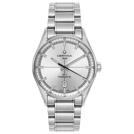 Front view of Certina DS 1 Men's Automatic Watch C029-407-11-031-00