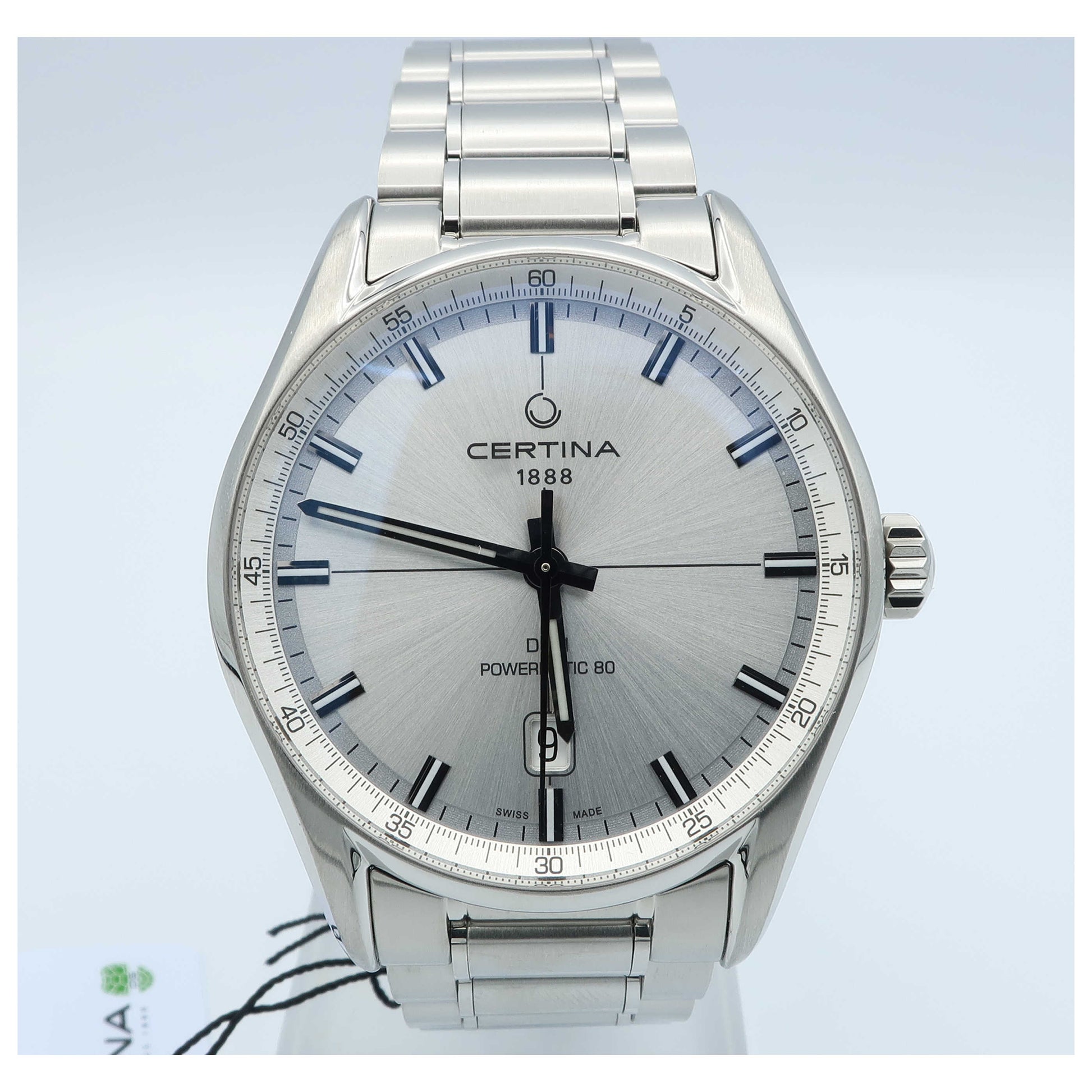 Front view of Certina DS 1 Men's Automatic Watch C029-407-11-03100-SD