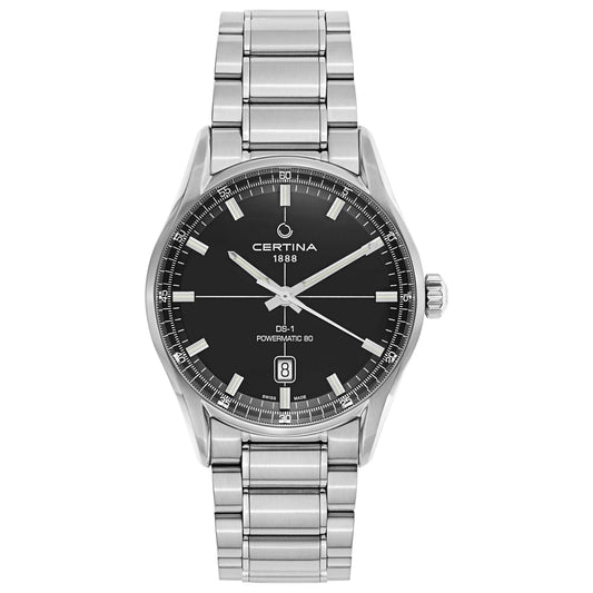 Front view of Certina DS 1 Men's Automatic Watch C029-407-11-051-00