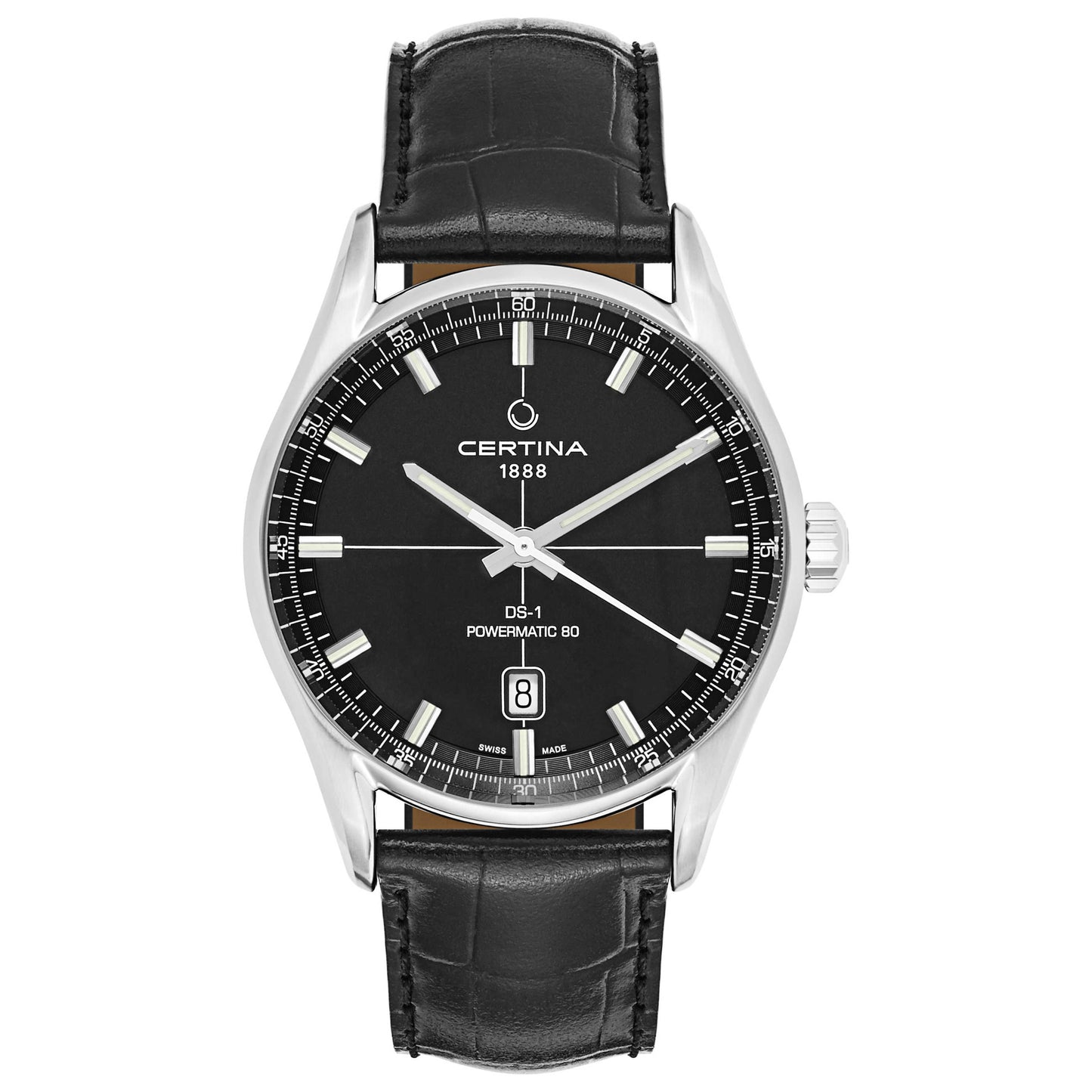 Front view of Certina DS 1 Men's Automatic Watch C029-407-16-051-00