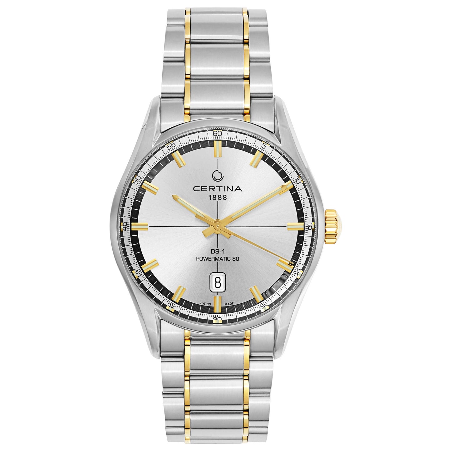 Front view of Certina DS 1 Men's Automatic Watch C029-407-22-031-00