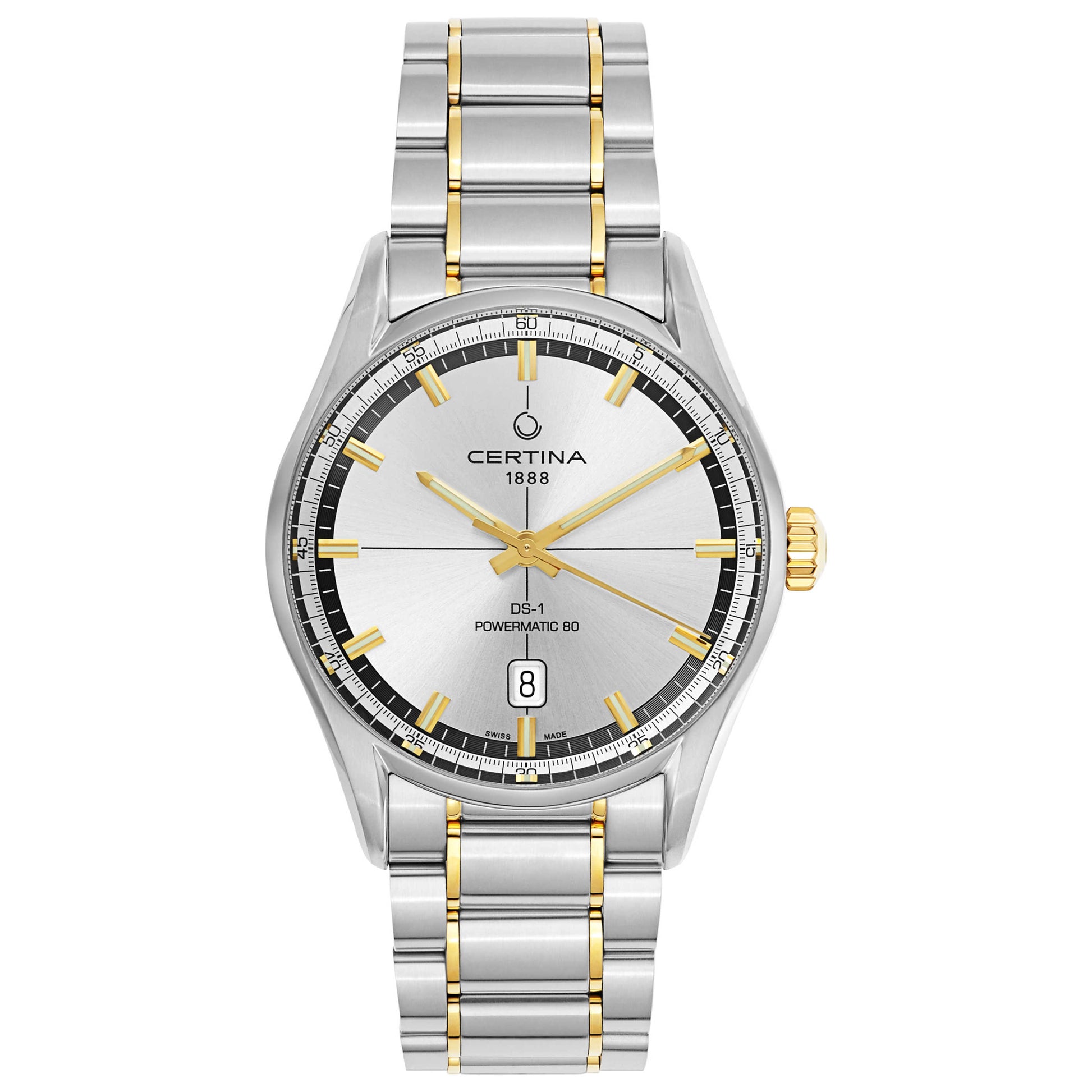 Front view of Certina DS 1 Men's Automatic Watch C029-407-22-031-00