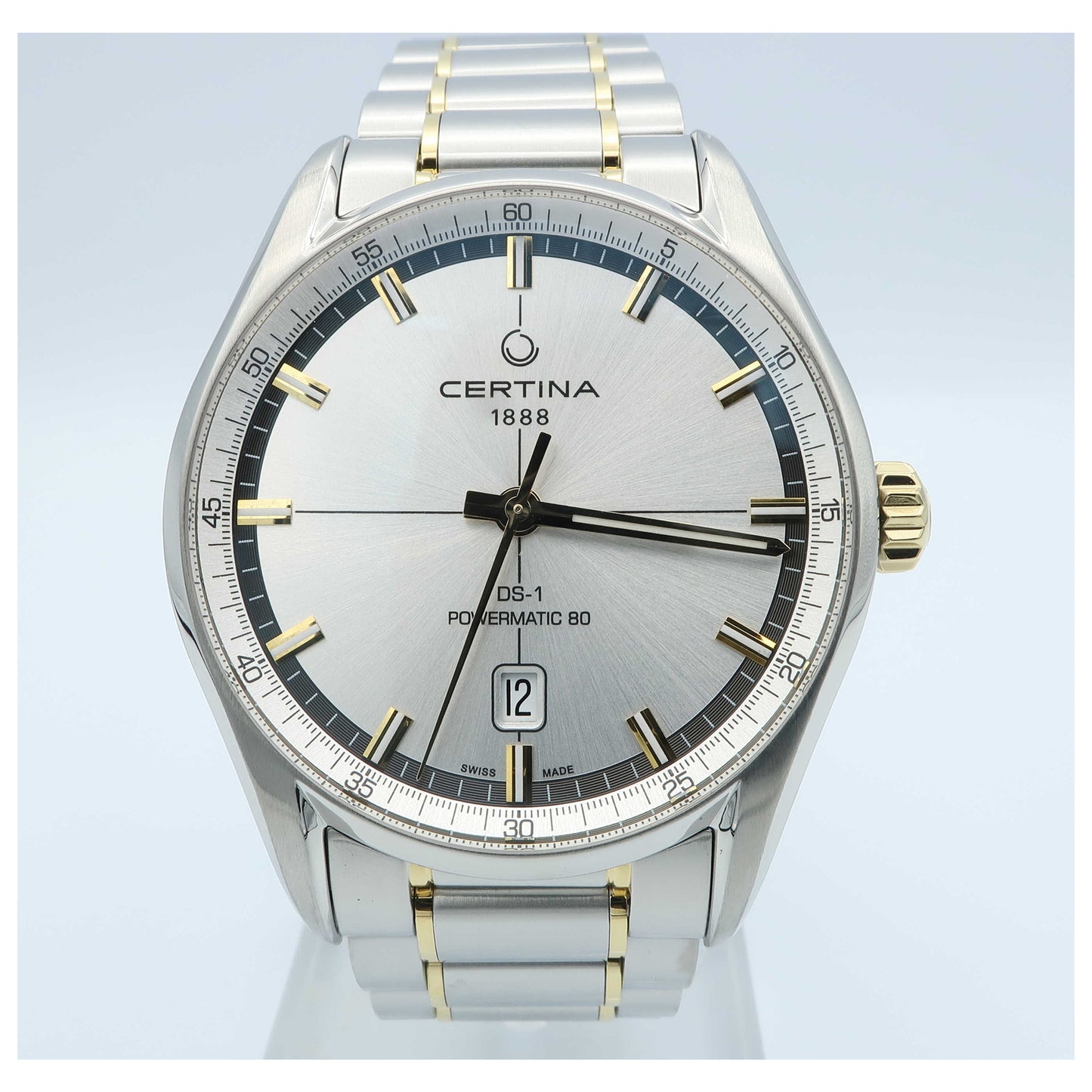 Front view of Certina DS 1 Men's Automatic Watch C029-407-22-03100-SD