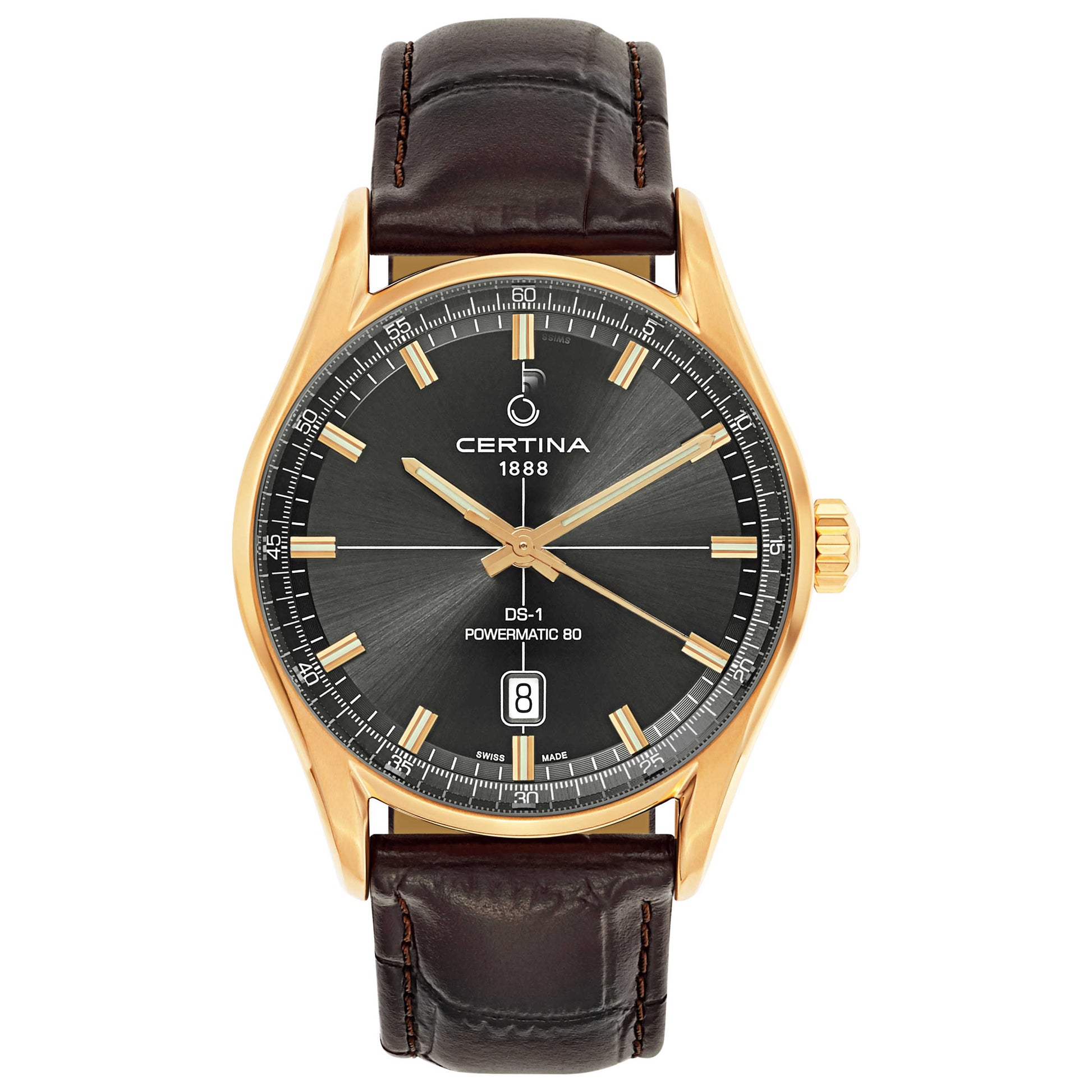 Front view of Certina DS 1 Men's Automatic Watch C029-407-36-081-00