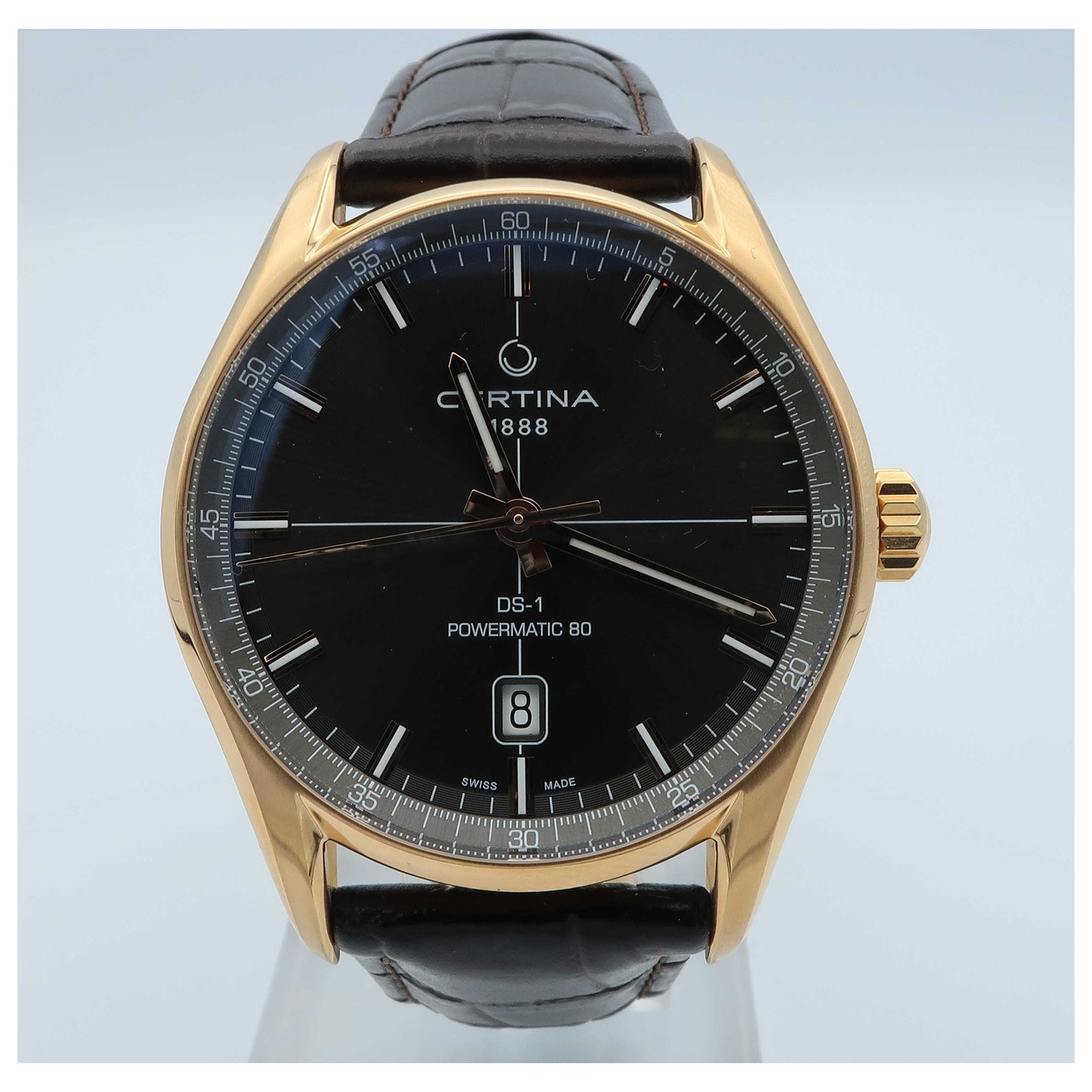 Front view of Certina DS 1 Men's Automatic Watch C029-407-36-08100-SD