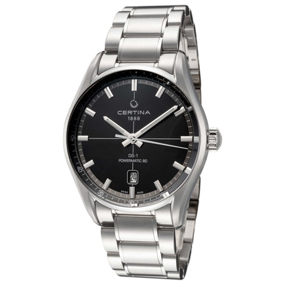 Front view of Certina DS-1 Powermatic Men's Automatic Watch C0294071105100