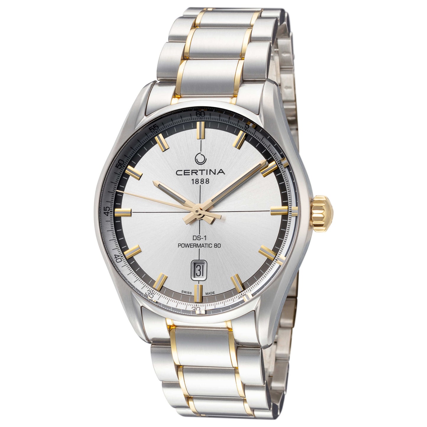 Front view of Certina DS-1 Powermatic Men's Automatic Watch C0294072203100