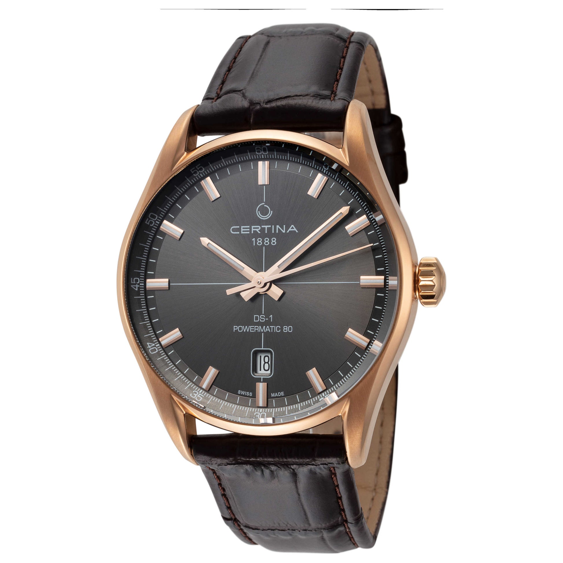 Front view of Certina DS-1 Powermatic Men's Automatic Watch C0294073608100