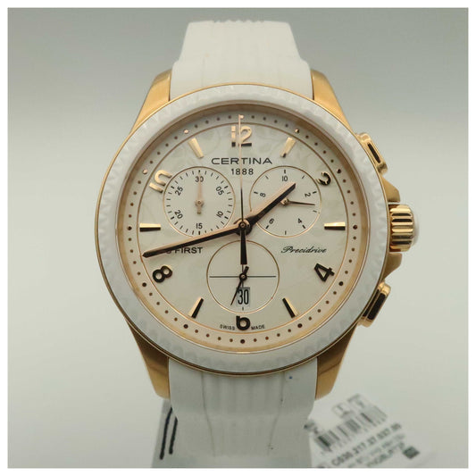 Front view of Certina DS First Women's Swiss Quartz (Battery-Powered) Watch C030-217-37-03700-PO