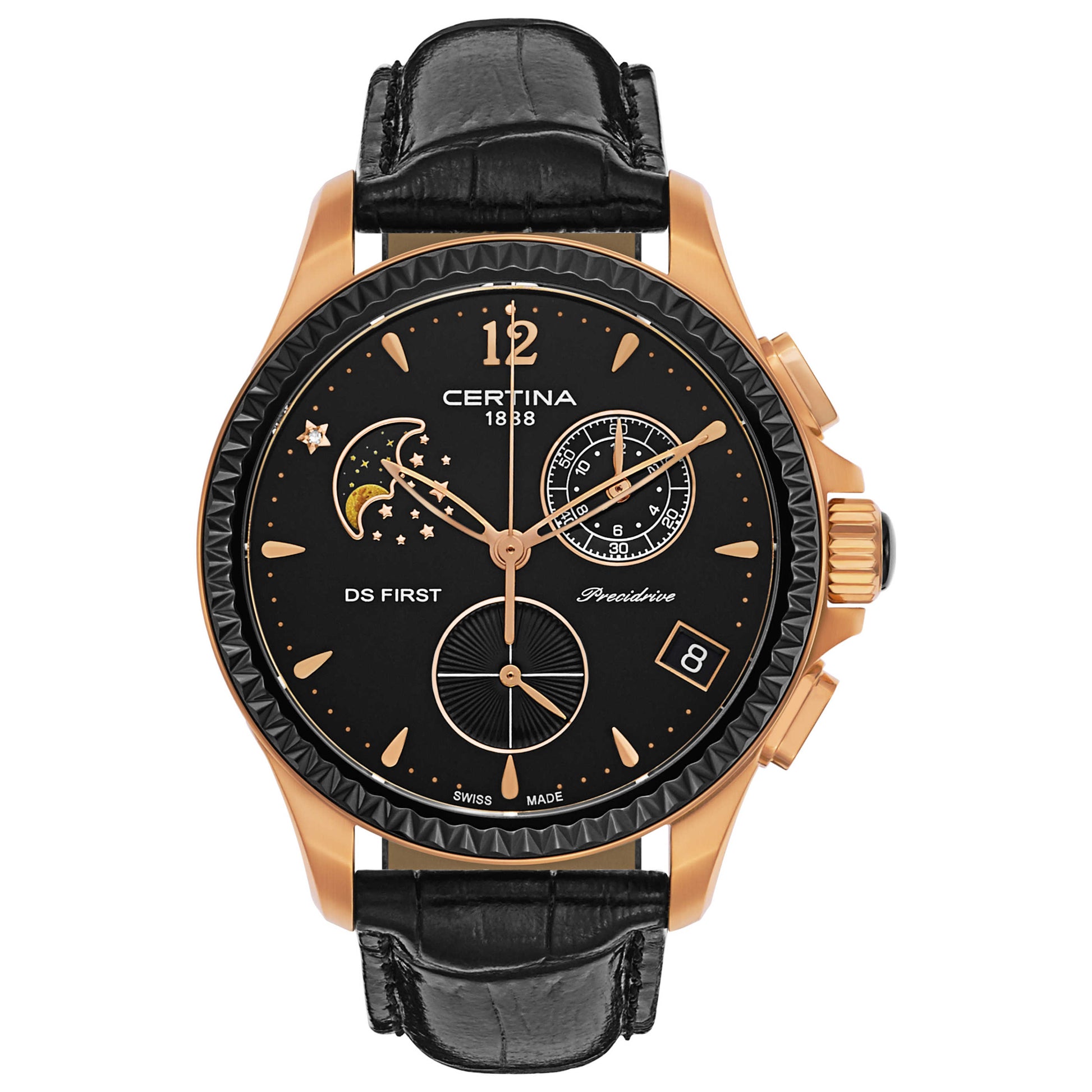 Front view of Certina DS First Women's Swiss Quartz (Battery-Powered) Watch C030-250-36-056-00