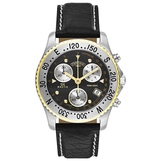 Front view of Certina DS Nautic Men's Swiss Quartz (Battery-Powered) Watch C542-7018-44-61