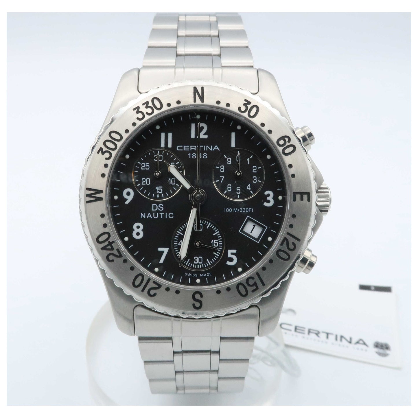 Front view of Certina DS Nautic Men's Swiss Quartz (Battery-Powered) Watch C542-7118-42-69-SDV