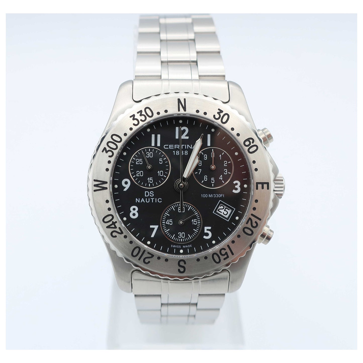 Front view of Certina DS Nautic Men's Swiss Quartz (Battery-Powered) Watch C542-7118-42-69-SD