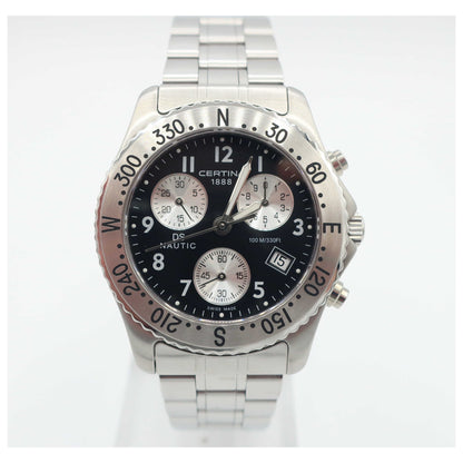 Front view of Certina DS Nautic Men's Swiss Quartz (Battery-Powered) Watch C542-7118-42-92-SDV