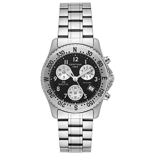 Front view of Certina DS Nautic Men's Swiss Quartz (Battery-Powered) Watch C542-7118-42-92