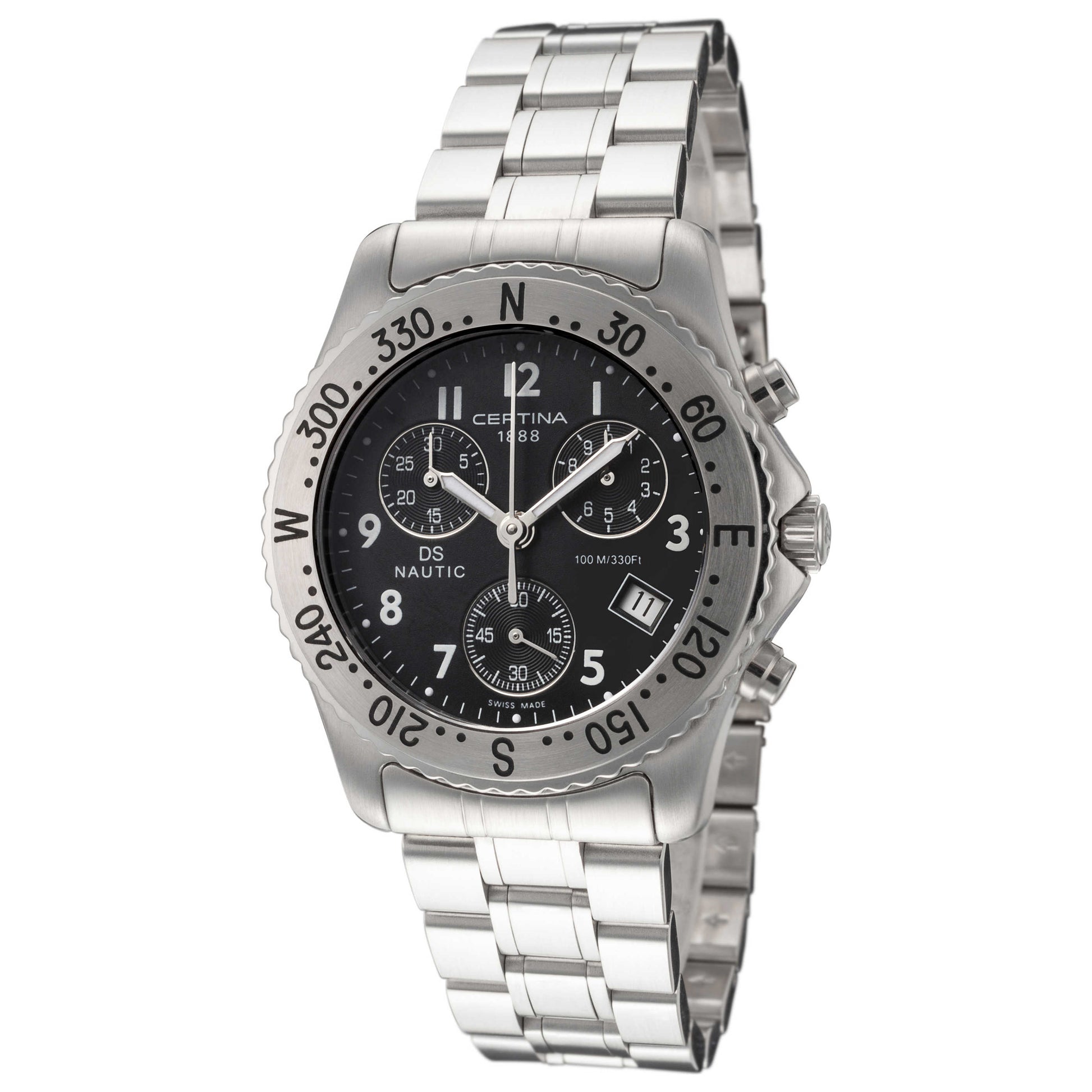 Front view of Certina DS Nautic Men's Quartz Watch C54271184269