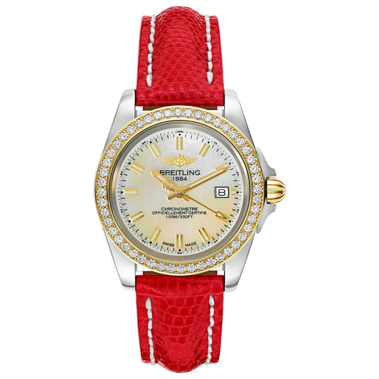 Front view of Breitling Galactic Women's Swiss Quartz (Battery-Powered) Watch C7133053-A802-124Z
