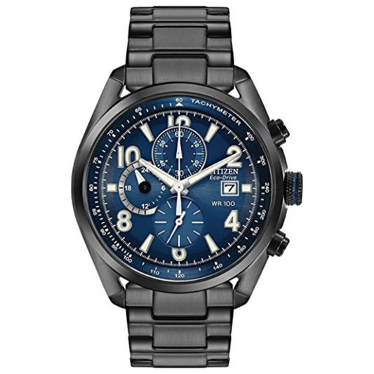 Front view of Citizen Chandler Men's Solar Powered Quartz Eco-Drive Watch CA0365-54L