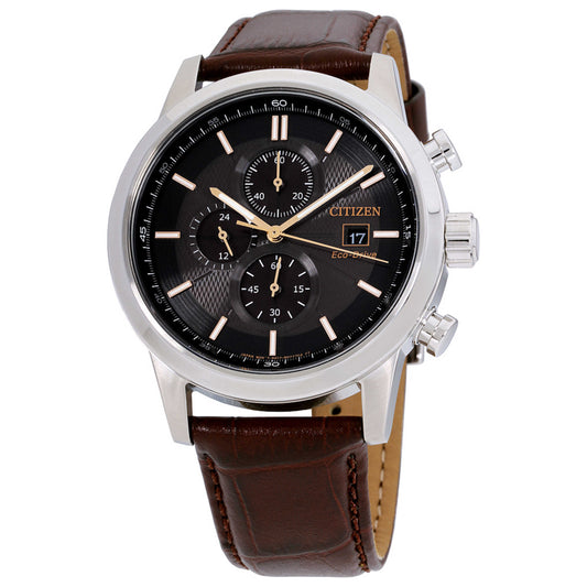 Front view of Citizen Eco-Drive Men's Solar Powered Quartz Eco-Drive Watch CA0611-09H