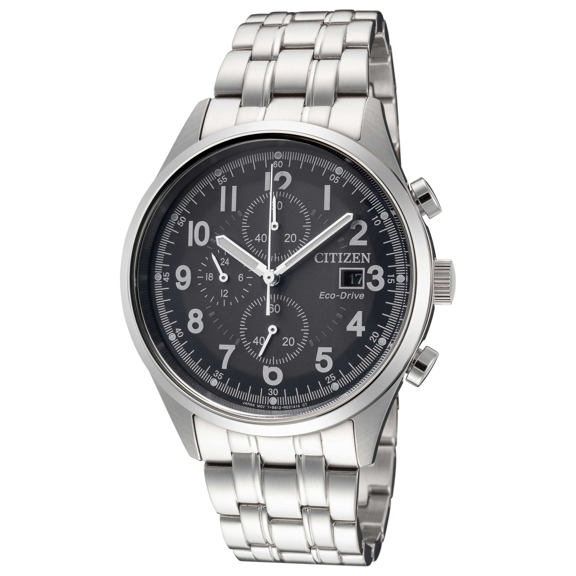 Front view of Citizen Chandler Men's Solar Watch CA0620-59H