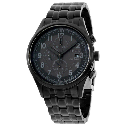 Front view of Citizen Chandler Men's Solar Powered Quartz Eco-Drive Watch CA0625-55E