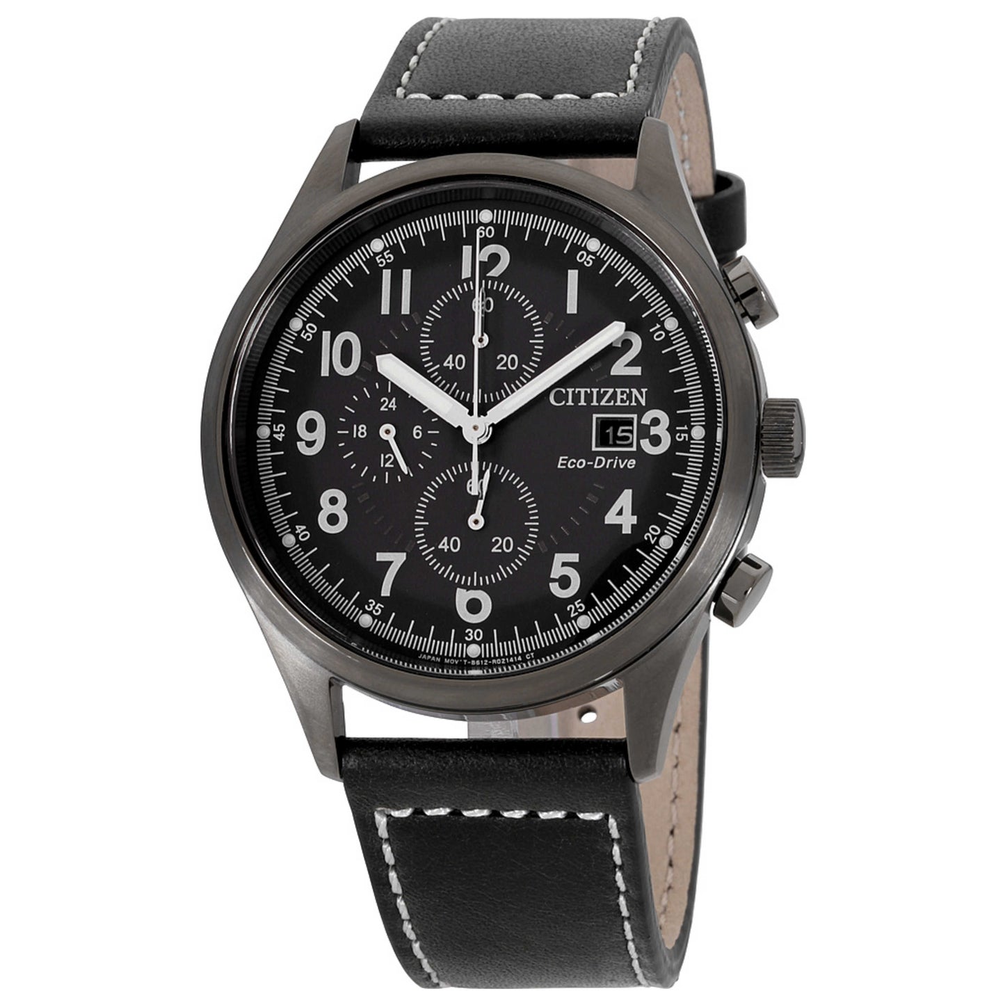 Front view of Citizen Eco-Drive Men's Solar Powered Quartz Eco-Drive Watch CA0627-09H