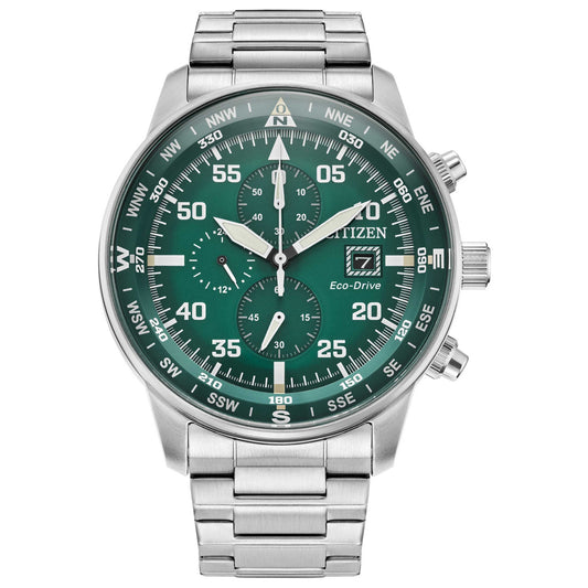 Front view of Citizen Brycen Men's Solar Powered Quartz Eco-Drive Watch CA0699-59X