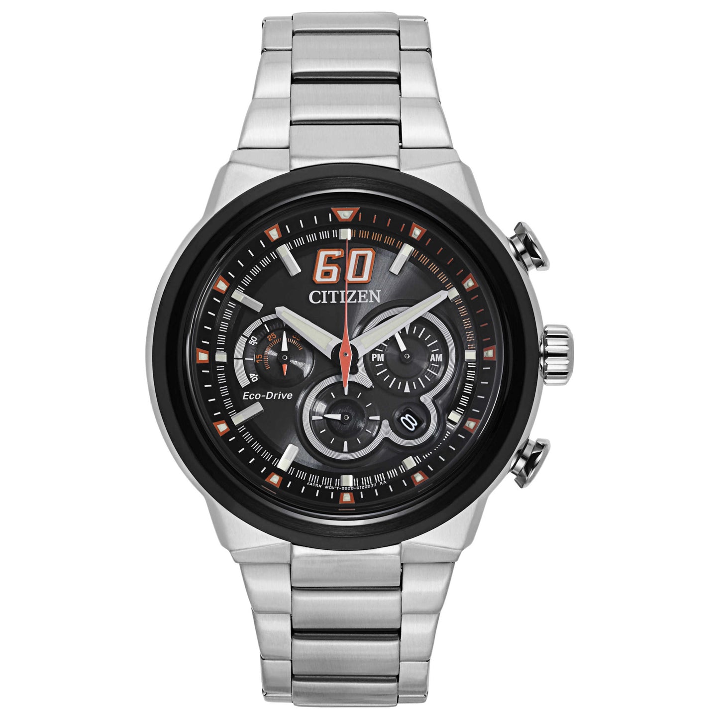 Front view of Citizen Eco-Drive Men's Solar Powered Quartz Eco-Drive Watch CA4134-55E