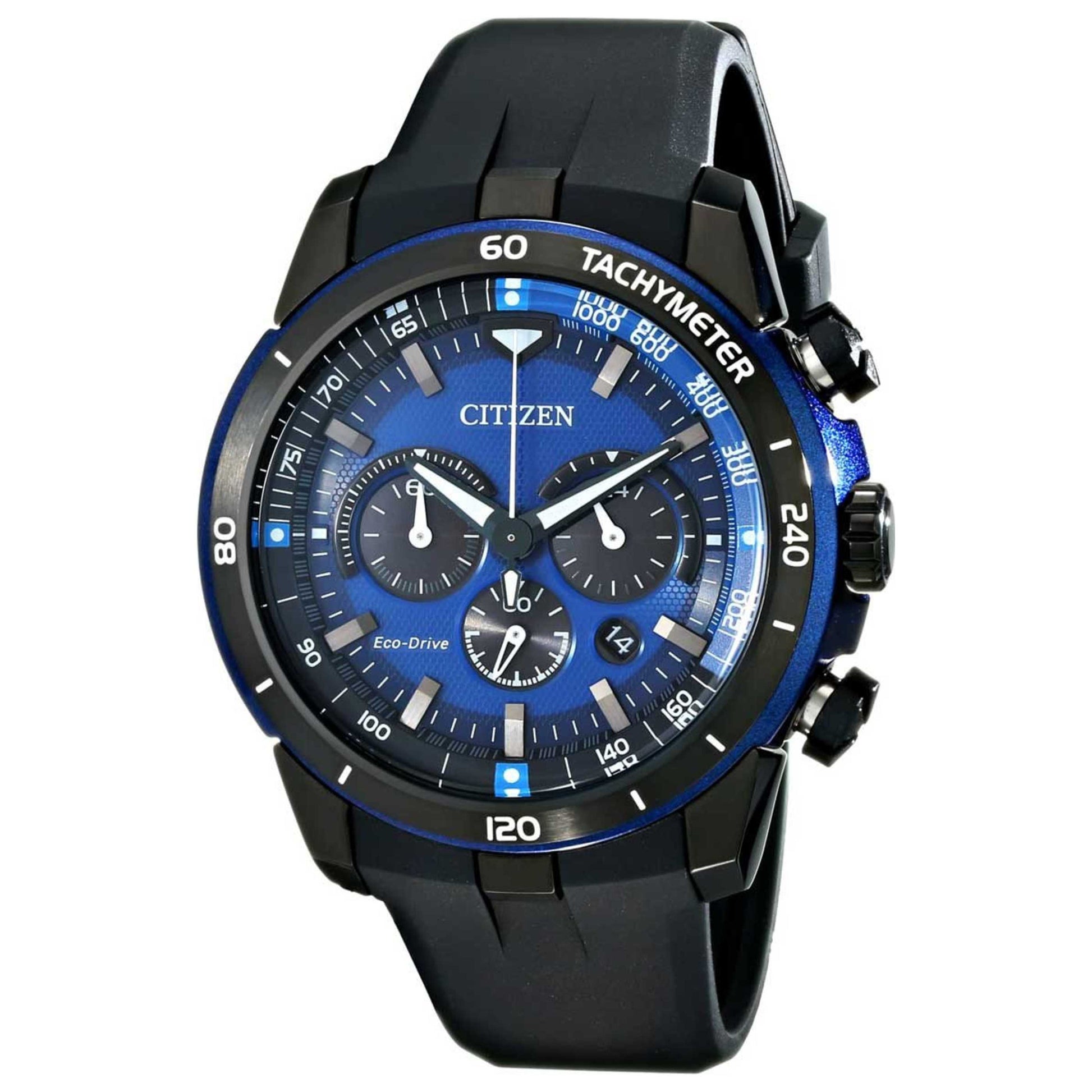 Front view of Citizen Ecosphere Men's Solar Powered Quartz Eco-Drive Watch CA4155-12L