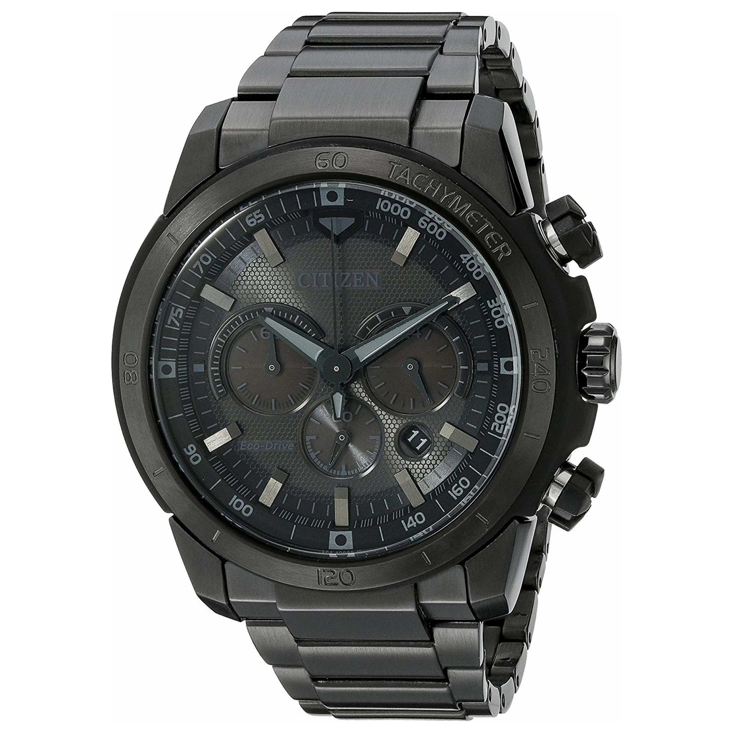 Front view of Citizen Ecosphere Men's Solar Powered Quartz Eco-Drive Watch CA4184-81E