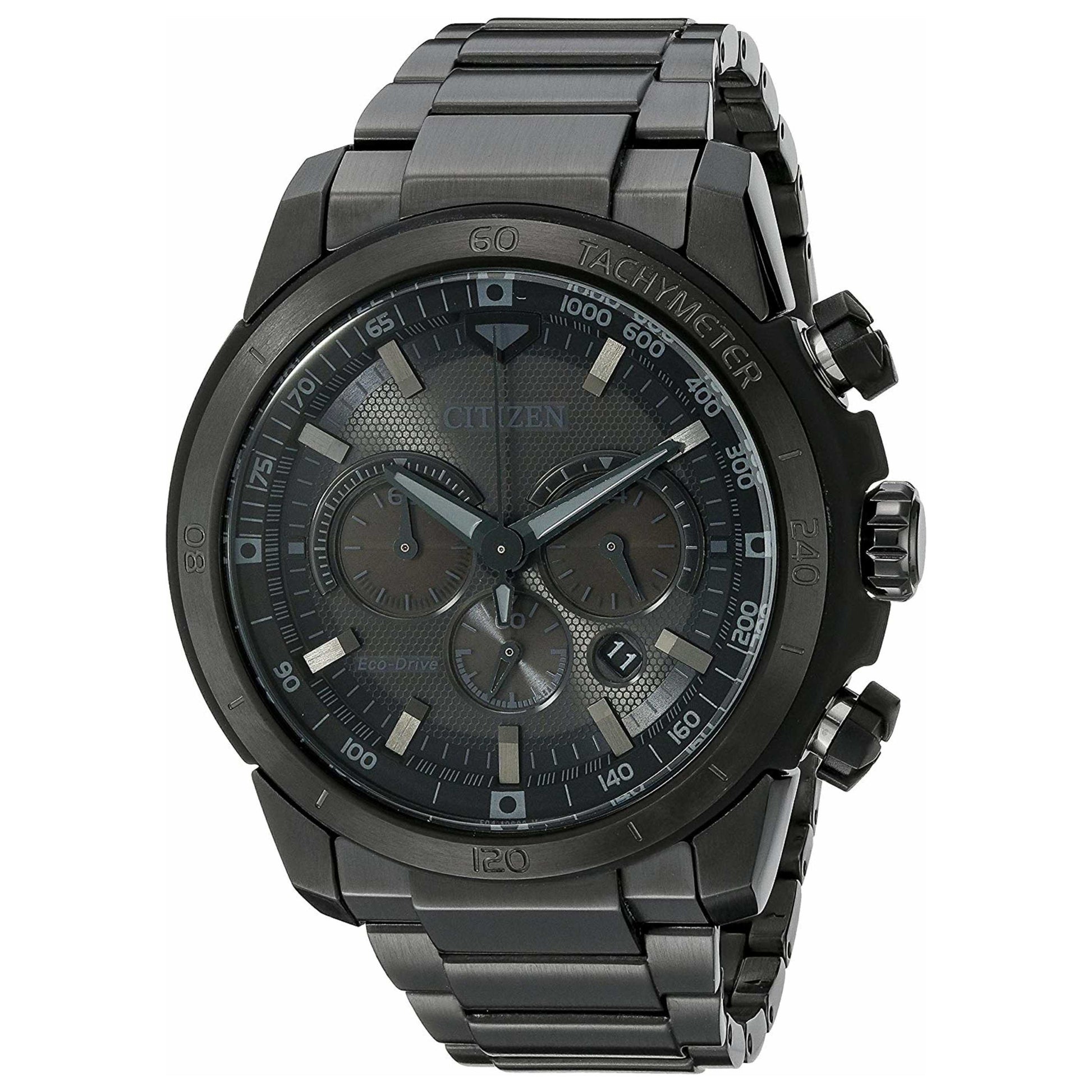 Front view of Citizen Ecosphere Men's Solar Powered Quartz Eco-Drive Watch CA4184-81E