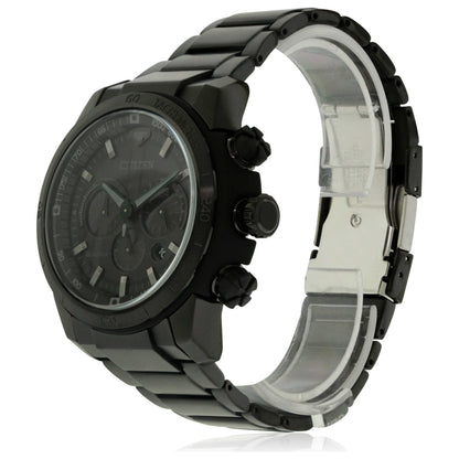 Left view of Citizen Ecosphere Men's Solar Powered Quartz Eco-Drive Watch CA4184-81E