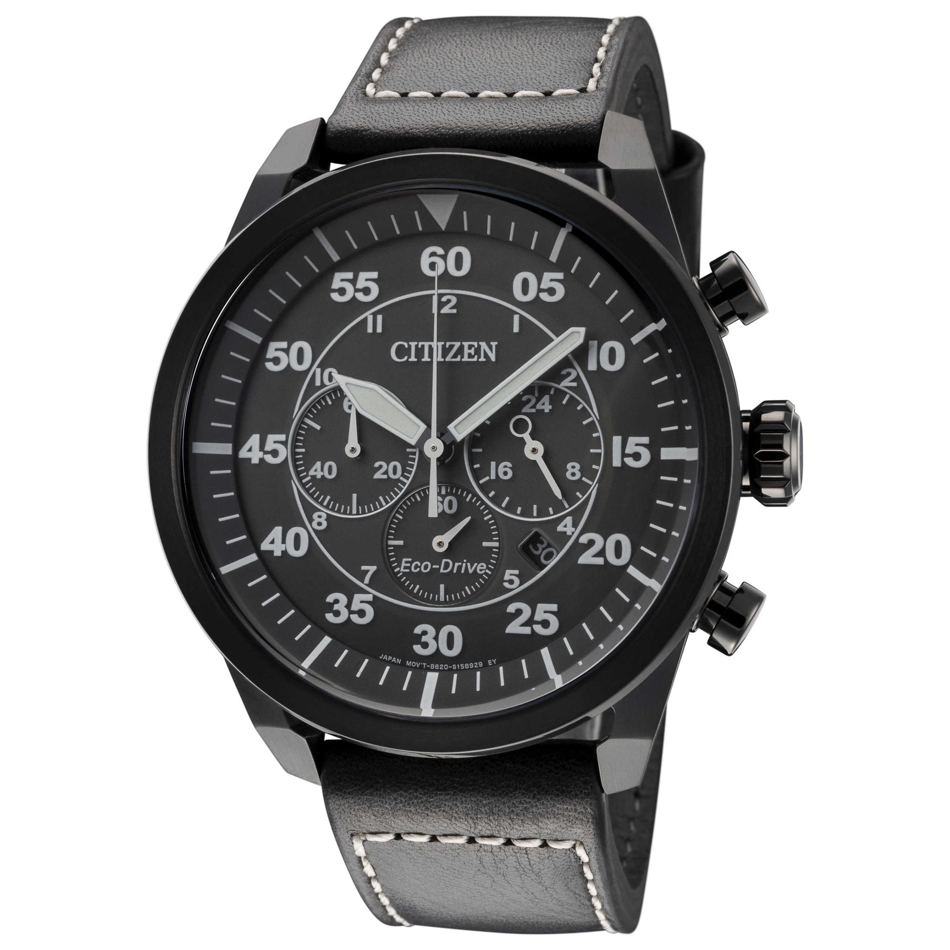 Front view of Citizen Avion Men's Solar Watch CA4215-21H